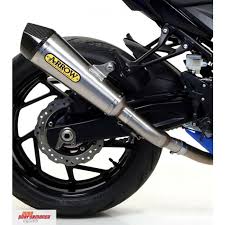 71776XKI Arrow GSR 750 11-16/GSX-S 750 17-25 Homologated Steel X-Kone Silencer With Carbon End Cap + Link Pipe For Original And Arrow Collec. 71776xki
