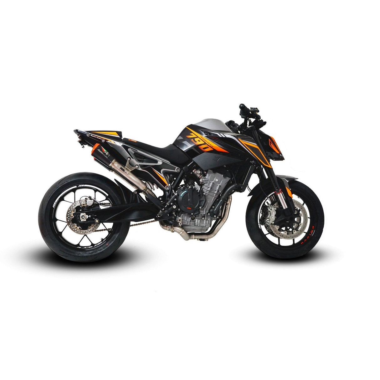 AUSTIN RACING KTM DUKE 890/790 RS22 & RS22-V UNDERSEAT DE-CAT RACE EXHAUST SYSTEMS AR111