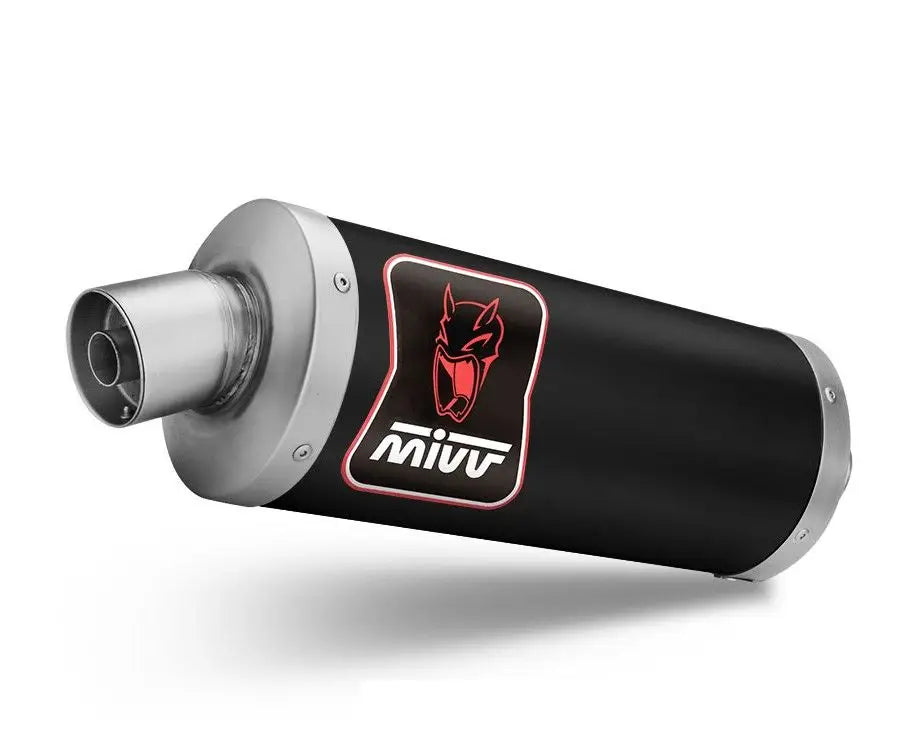 MIVV Exhaust Slip-On Dakar Aprilia Tuareg 660 2022-2024 Black A.017.LEKB