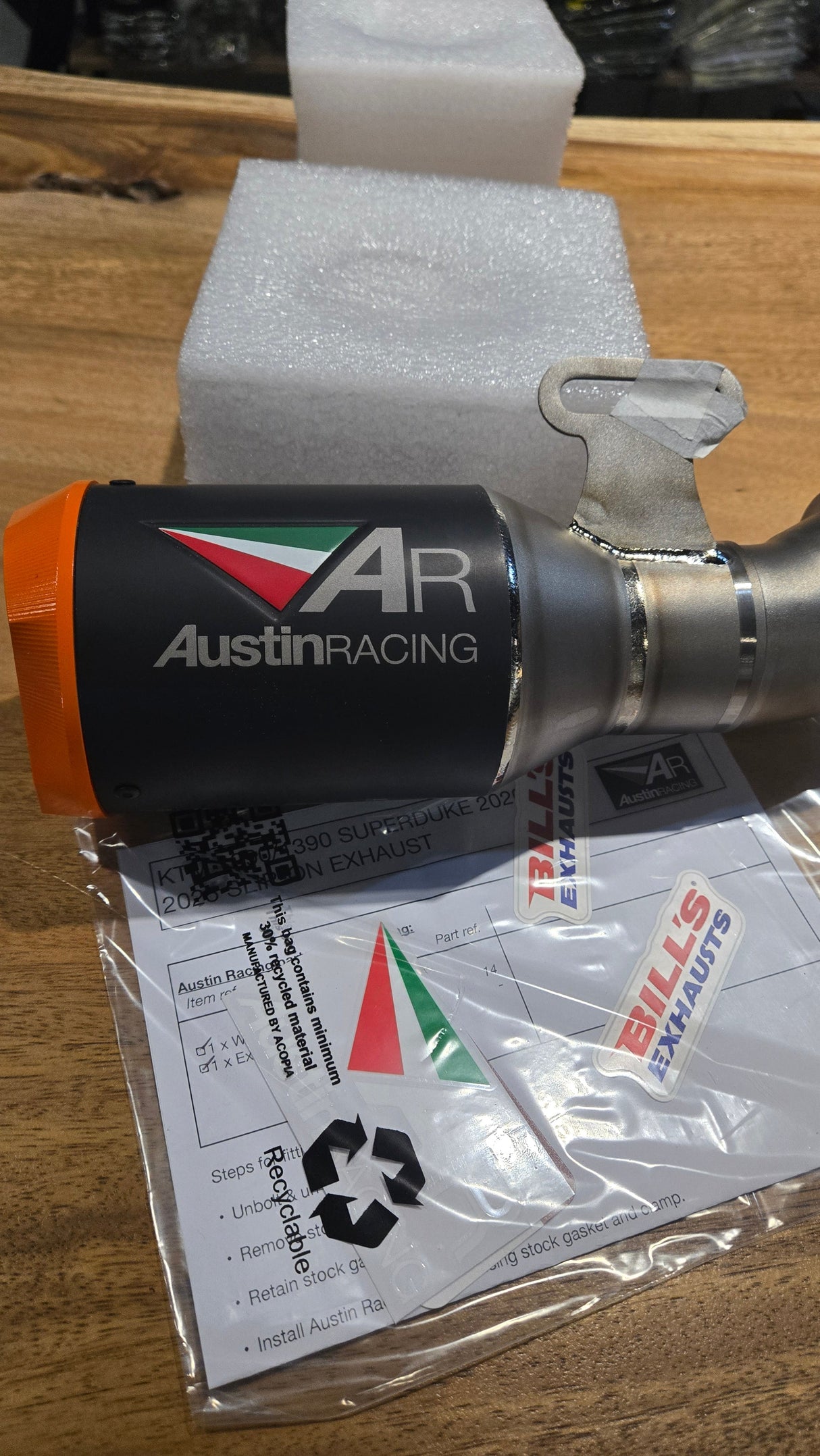 IN STOCK Austin Racing GP1R 2020 - 2024 KTM SUPERDUKE R/RR/EVO 1290 dB COMPLIANT & RACE SLIP-ON EXHAUSTS AUR15