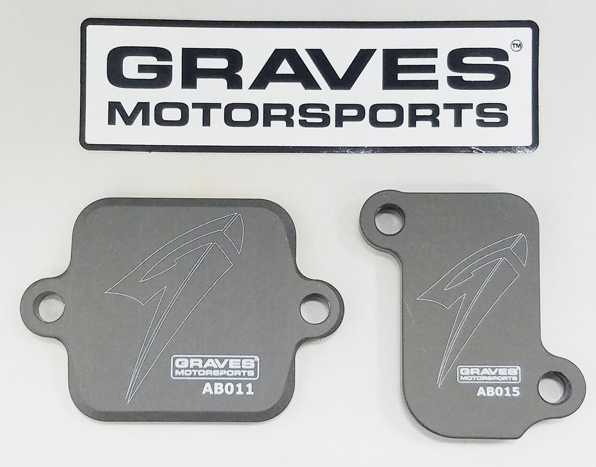 Graves fz-09 / xsr900 / fj-09 / mt09 / yxz1000r smog block off plates