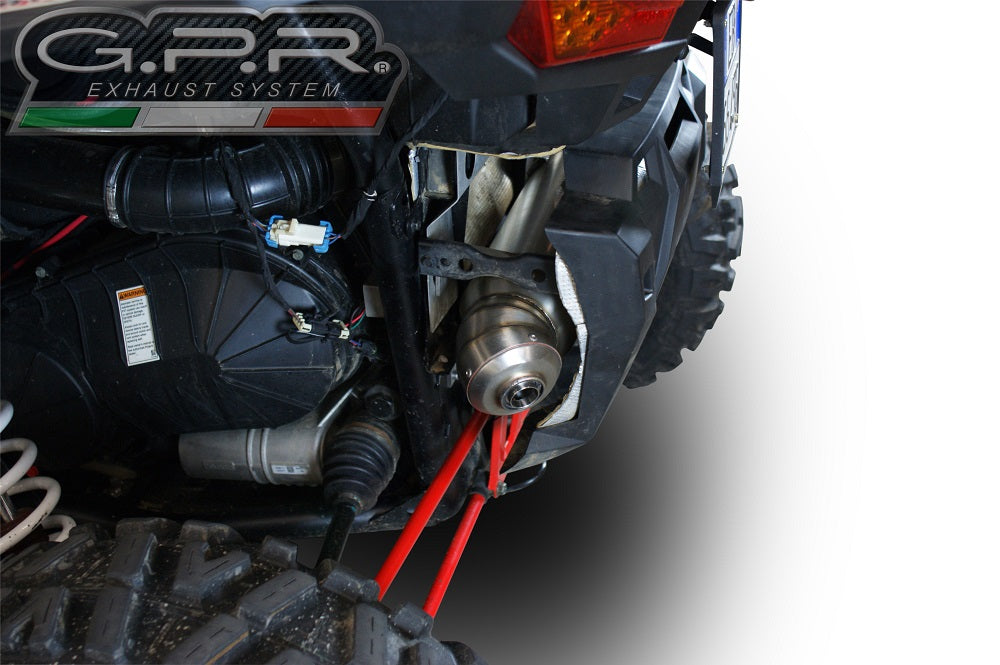 GPR Power Bomb, Slip-on Exhaust with Removable DB Killer and Link Pipe for Polaris RZR XP 1000 2014 ATV.42.BOMB