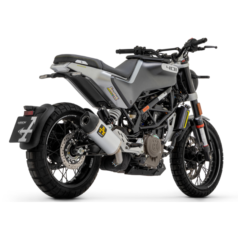 72631ak Arrow Husqvarna Svartpilen 401 2020-2024 Homologated Aluminum Indy Race Exhaust With Welded Link Pipe