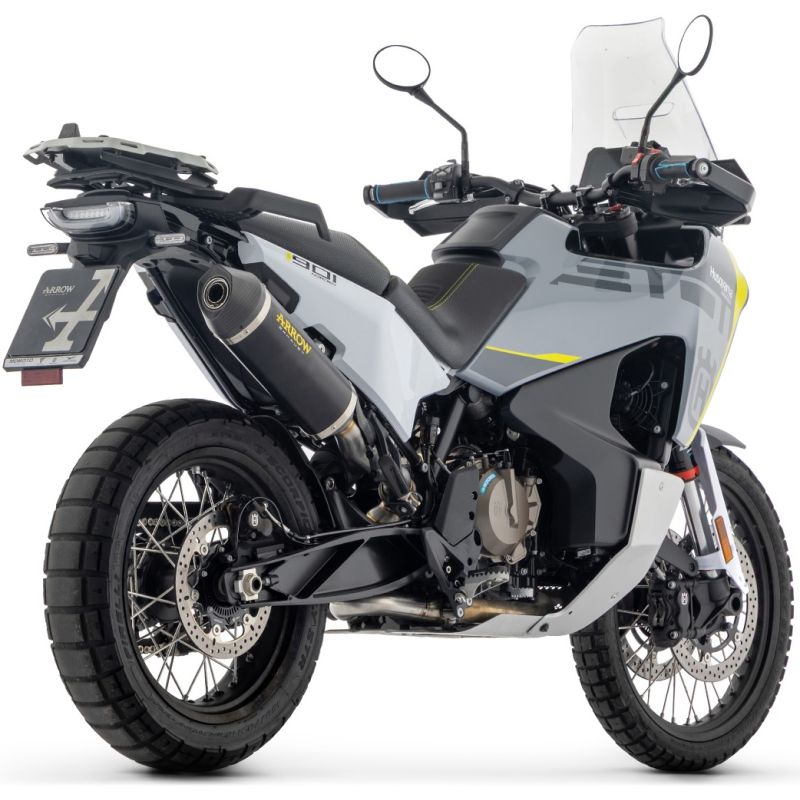 Arrow Exhaust Race-Tech Slip-on Exhaust, Aluminum Dark for KTM 790 /890 Adventure 2025-2026 /HUSQVARNA Norden 901 24-25 71990AKN