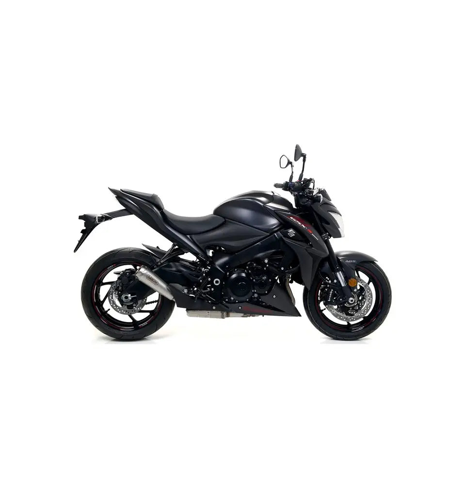 Arrow Pro-Race Slip-On Exhaust, Nichrome for Suzuki GSX-S1000 2017-2024 71828PRI
