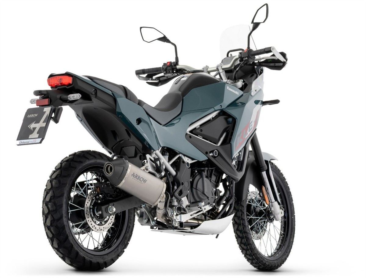 Kawasaki KLE 500 2026 Explorer titanium silencers 72678PK