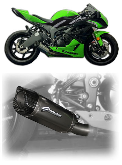 Graves motorsports zx6r / zx636 2013-2018 slip-on exhaust