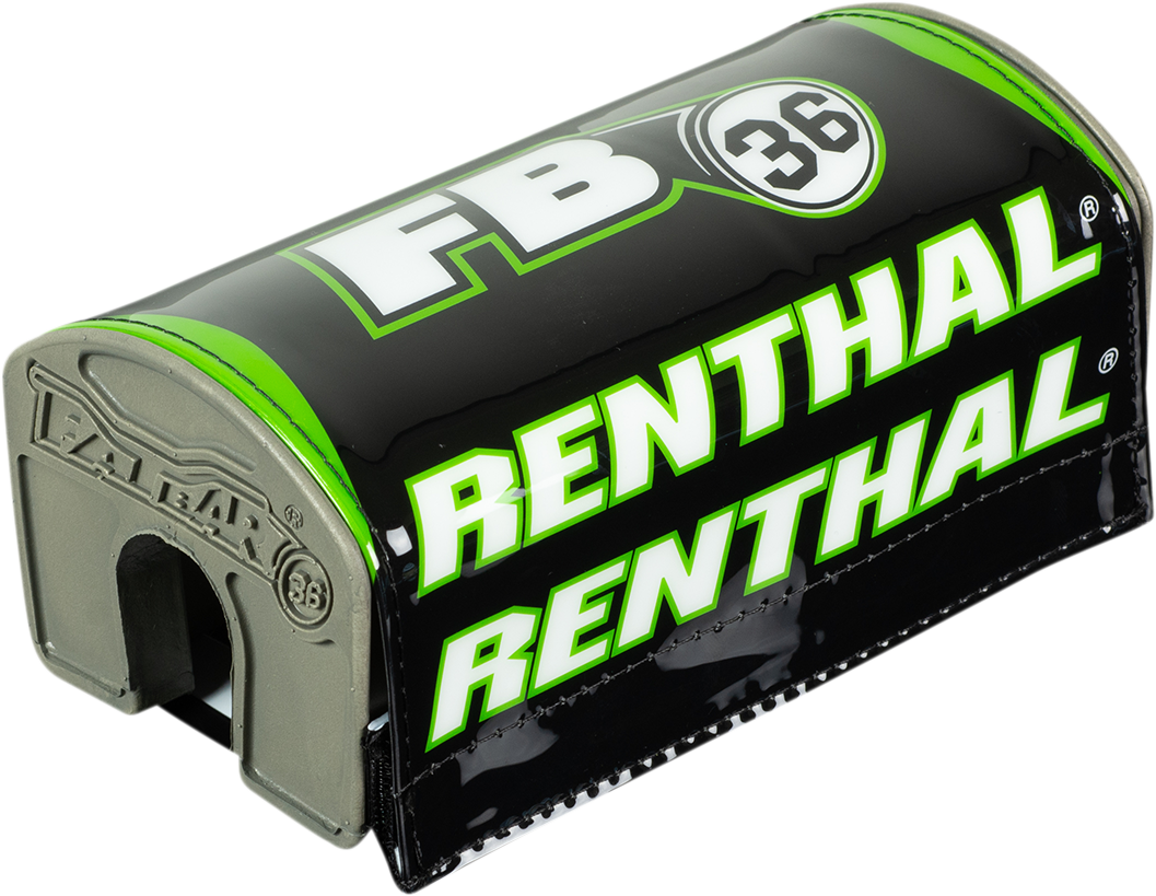 Protector de manillar RENTHAL - Fatbar36™ - Negro/Verde P345