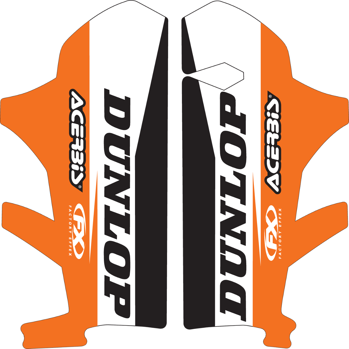 Gráfico del protector de horquilla FACTORY EFFEX - KTM 17-40570