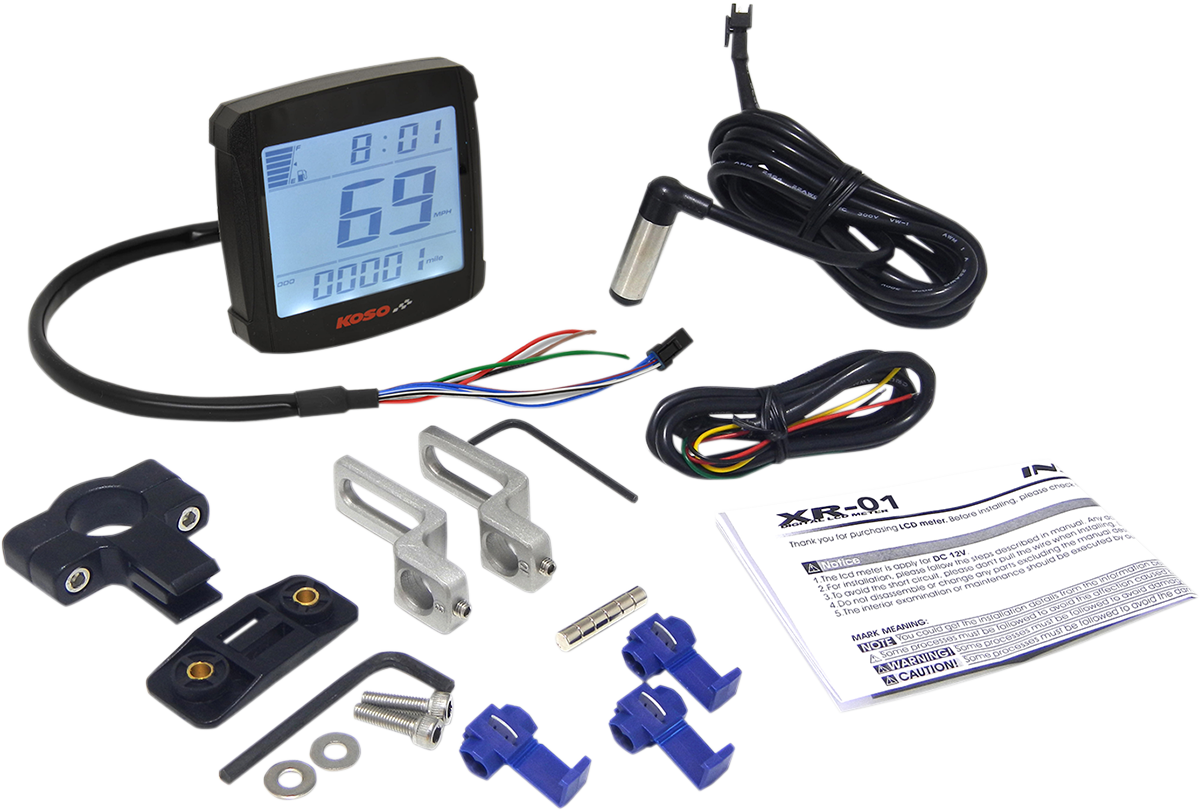 KOSO NORTH AMERICA XR-01S Speedometer - 2.94" L x 3.05" W x 0.94" D BB026000