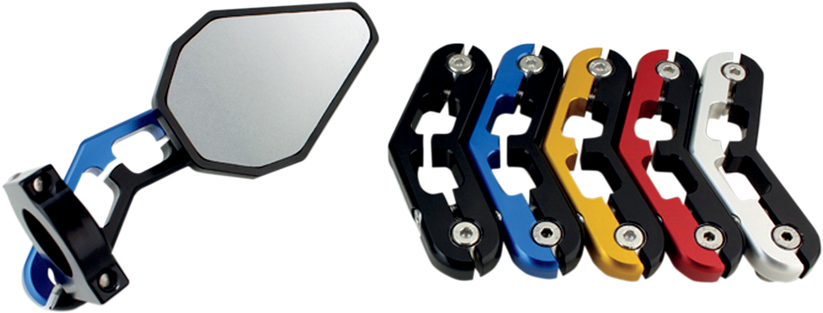 DRIVEN RACING Espejo de vidrio - Reemplazo - Octágono - Espejo de extremo de barra del eje D DMR-RG