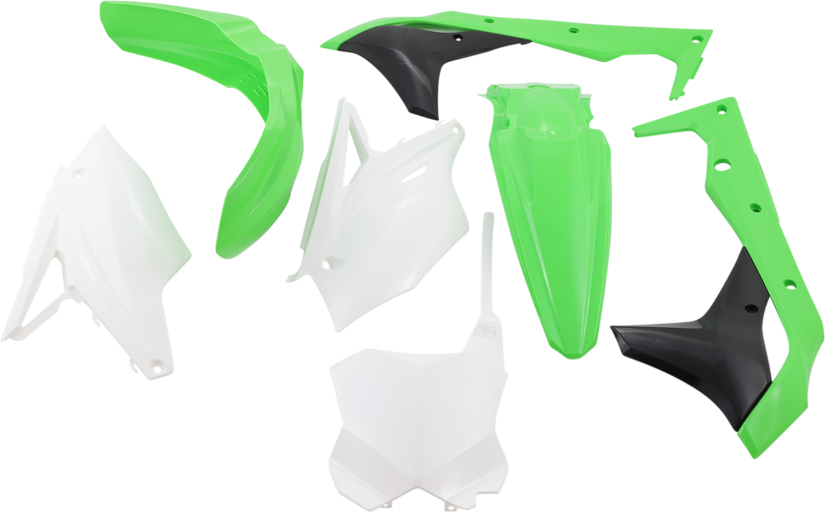 Kit de carrocería de repuesto UFO - OEM Verde/Blanco/Negro KAKIT225-999