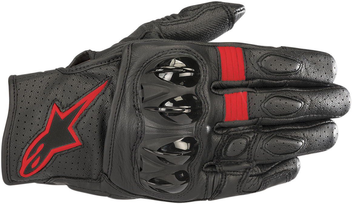 Guantes ALPINESTARS Celer V2 - Negro/Rojo fluo - Medianos 3567018-1030-M