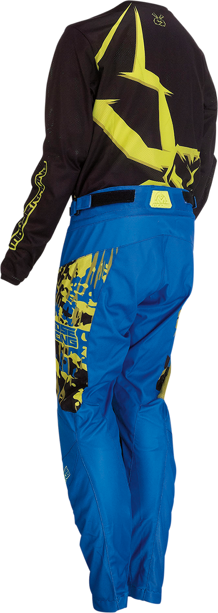 MOOSE RACING Pantalones Agroid para jóvenes - Azul/Alta visibilidad - 28 2903-2170
