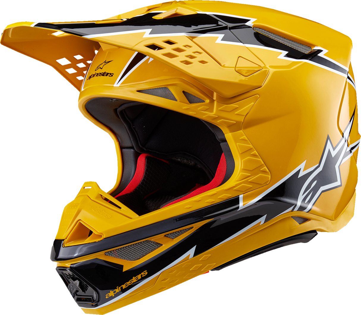 Casco ALPINESTARS Supertech M10 - Ampress - MIPS - Negro brillante/Amarillo - Mediano 8300823-1414-M