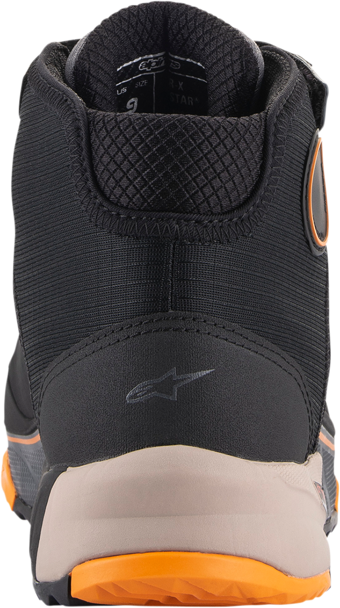 Zapatos ALPINESTARS CR-X Drystar - Negro/Marrón/Naranja - US 10.5 26118201284-105