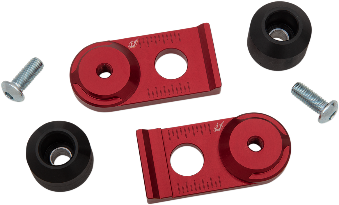 DRIVEN RACING Axle Block Sliders - Yamaha - Red DRAX-116-RD