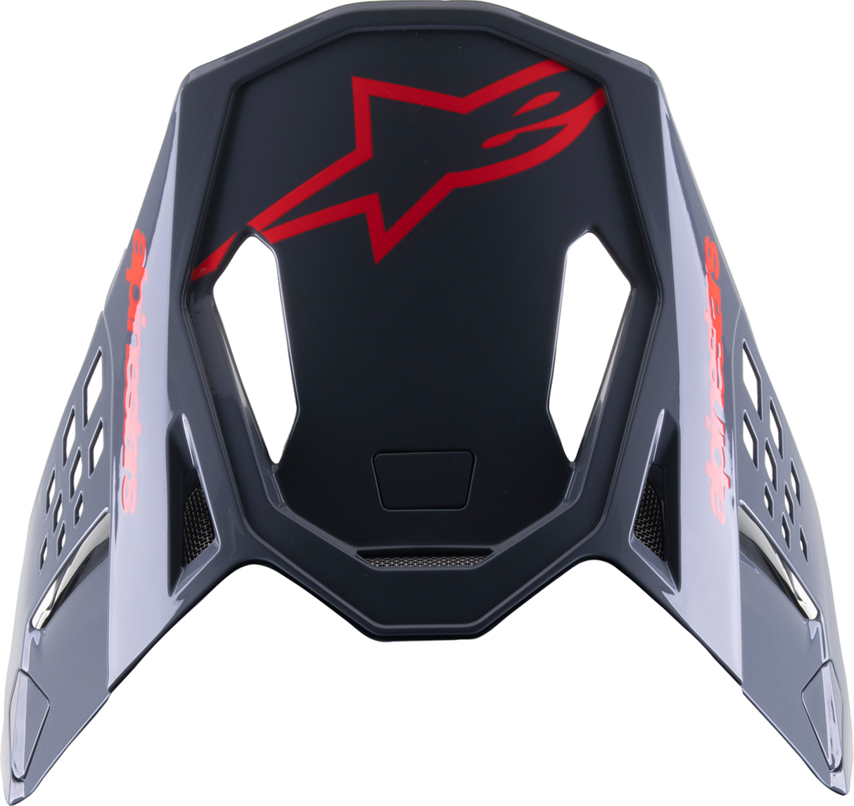 ALPINESTARS Supertech M8 Visor - Radium 2 - Gloss Black/Red 8981523-1397