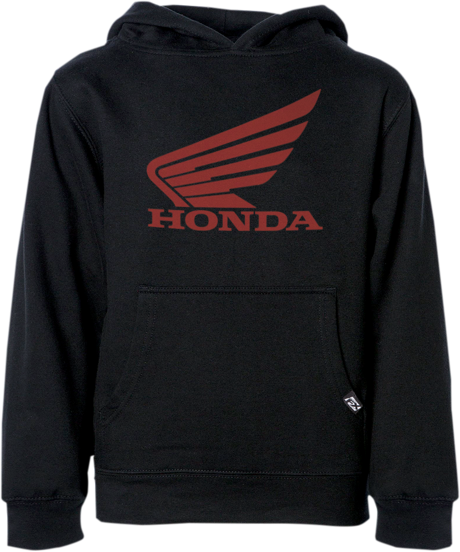 FACTORY EFFEX Sudadera con capucha Honda Wing para jóvenes - Negro - Mediano 25-88342