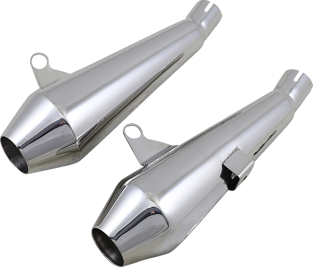 BRITISH CUSTOMS Mufflers - Polished for Triumph Bonneville T100 /120 2016-2021 BC902-111-V2-P