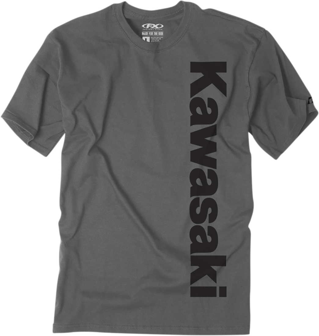 Camiseta vertical FACTORY EFFEX Kawasaki - Carbón - Mediana 24-87102