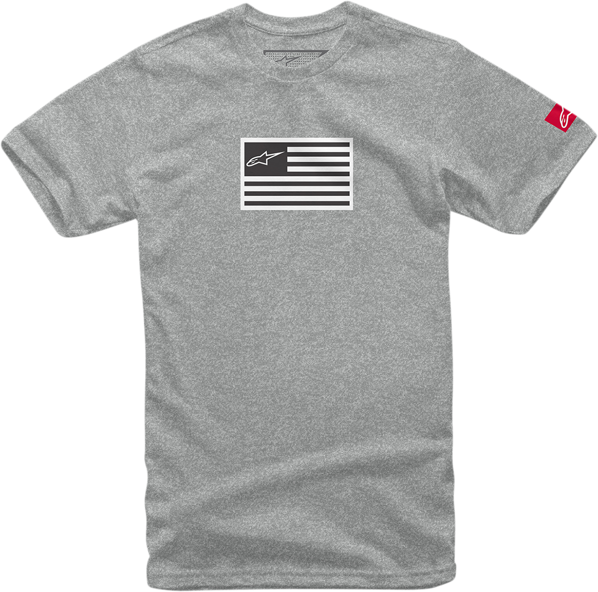 Camiseta con bandera de ALPINESTARS - Gris jaspeado - XL 1213720381026XL