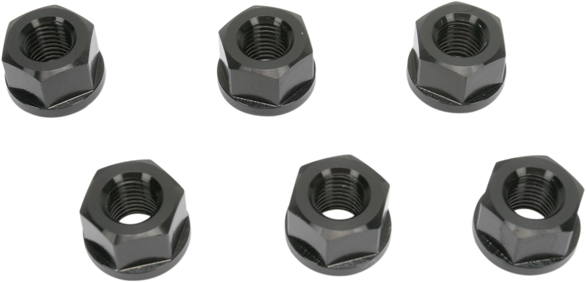 Tuercas de piñón de aluminio DRIVEN RACING - Negras - M10 x 1,25 DSNBK