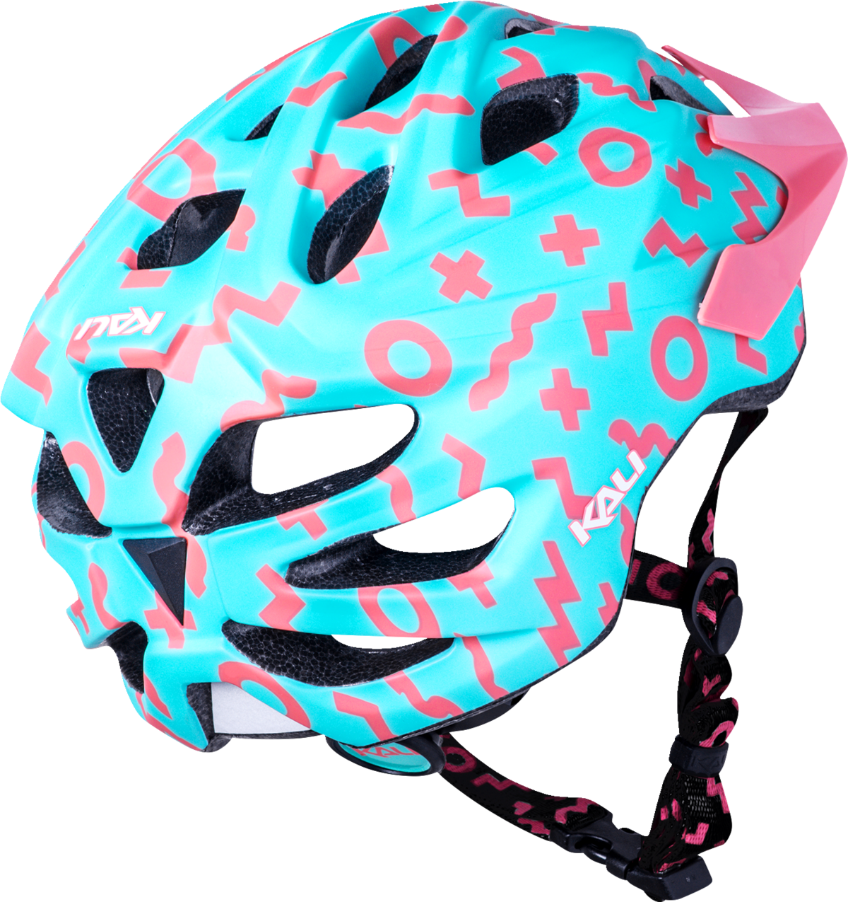 Casco KALI Youth Chakra Plus - Zwiggles - Espuma de mar mate/Salmón 221421212