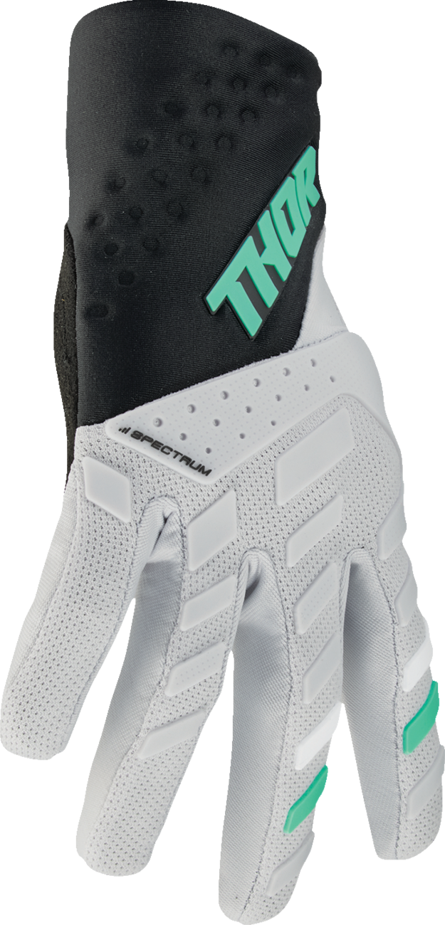 Guantes THOR Spectrum para mujer - Negro/Menta - Pequeño 3331-0268
