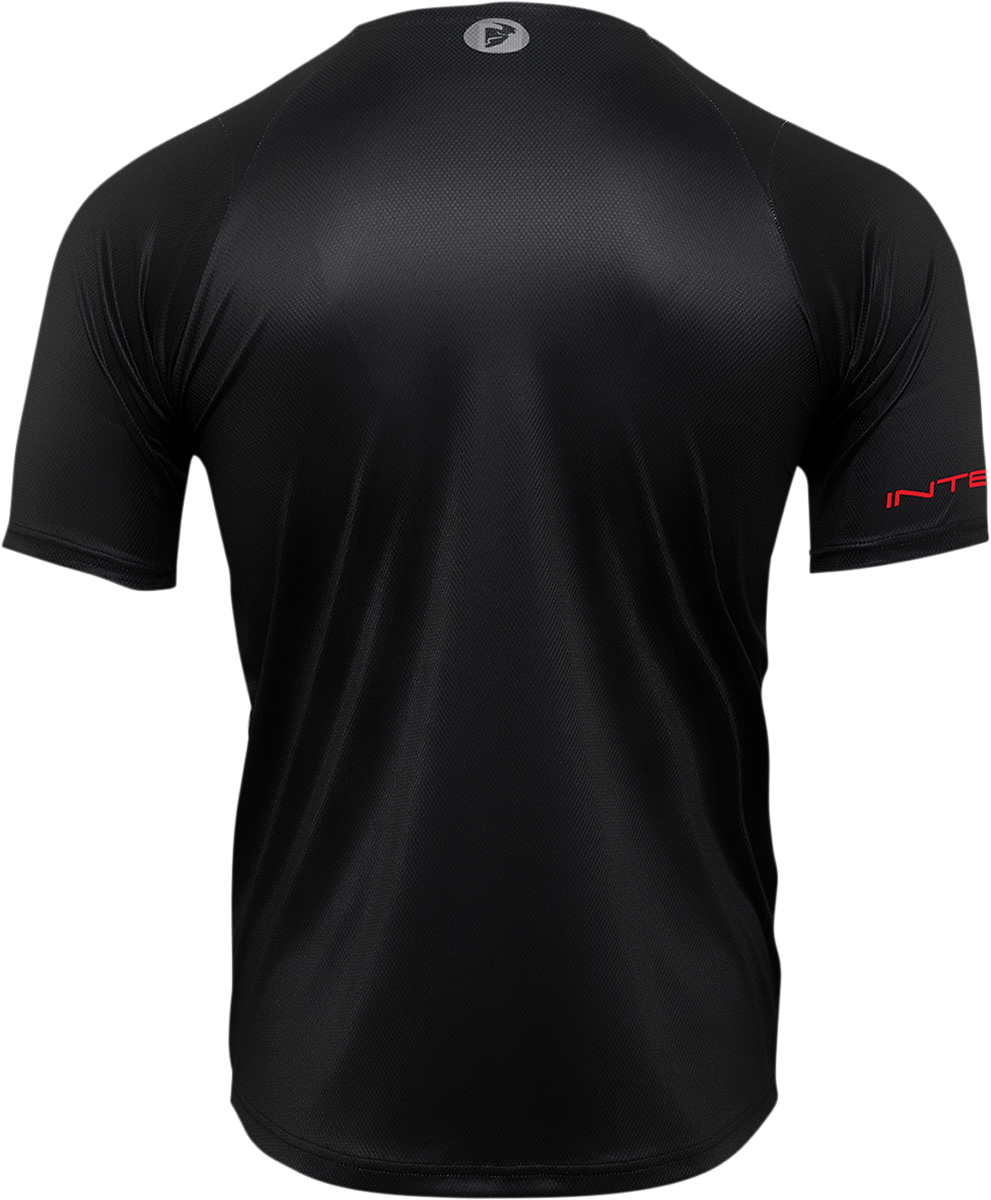 Camiseta THOR Intense Chex - Negro/Gris - Pequeña 5120-0145