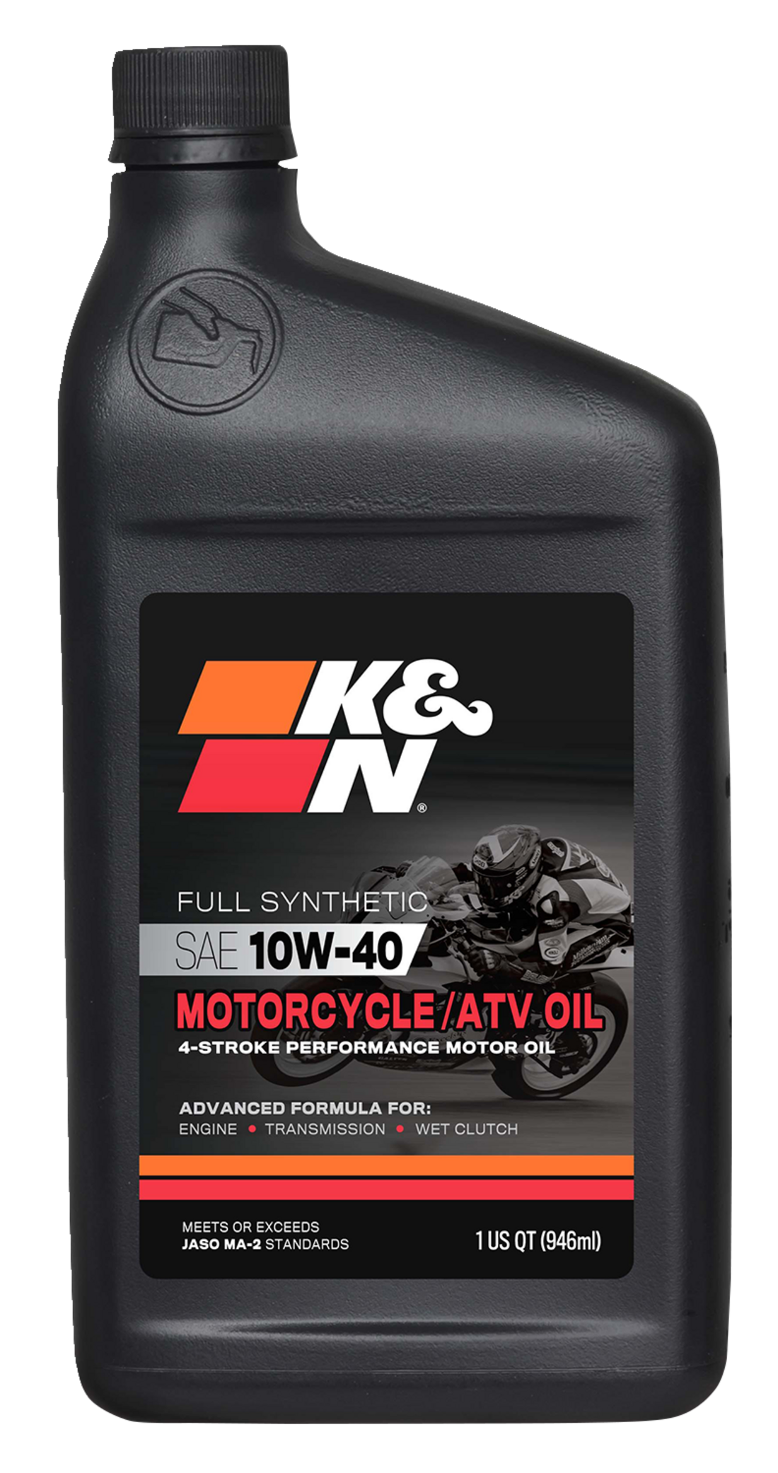 Aceite de motor sintético K & N - 10W40 - 1 cuarto de galón estadounidense 108062