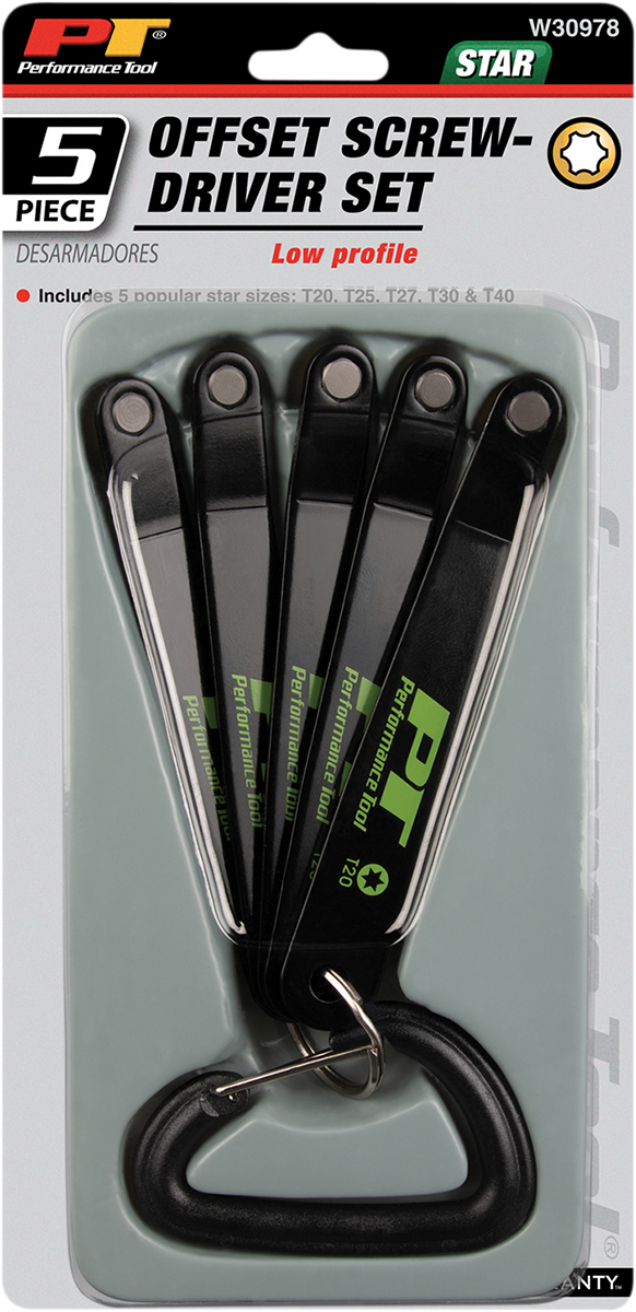PERFORMANCE TOOL Star Driver - Set - Low Profile W30978