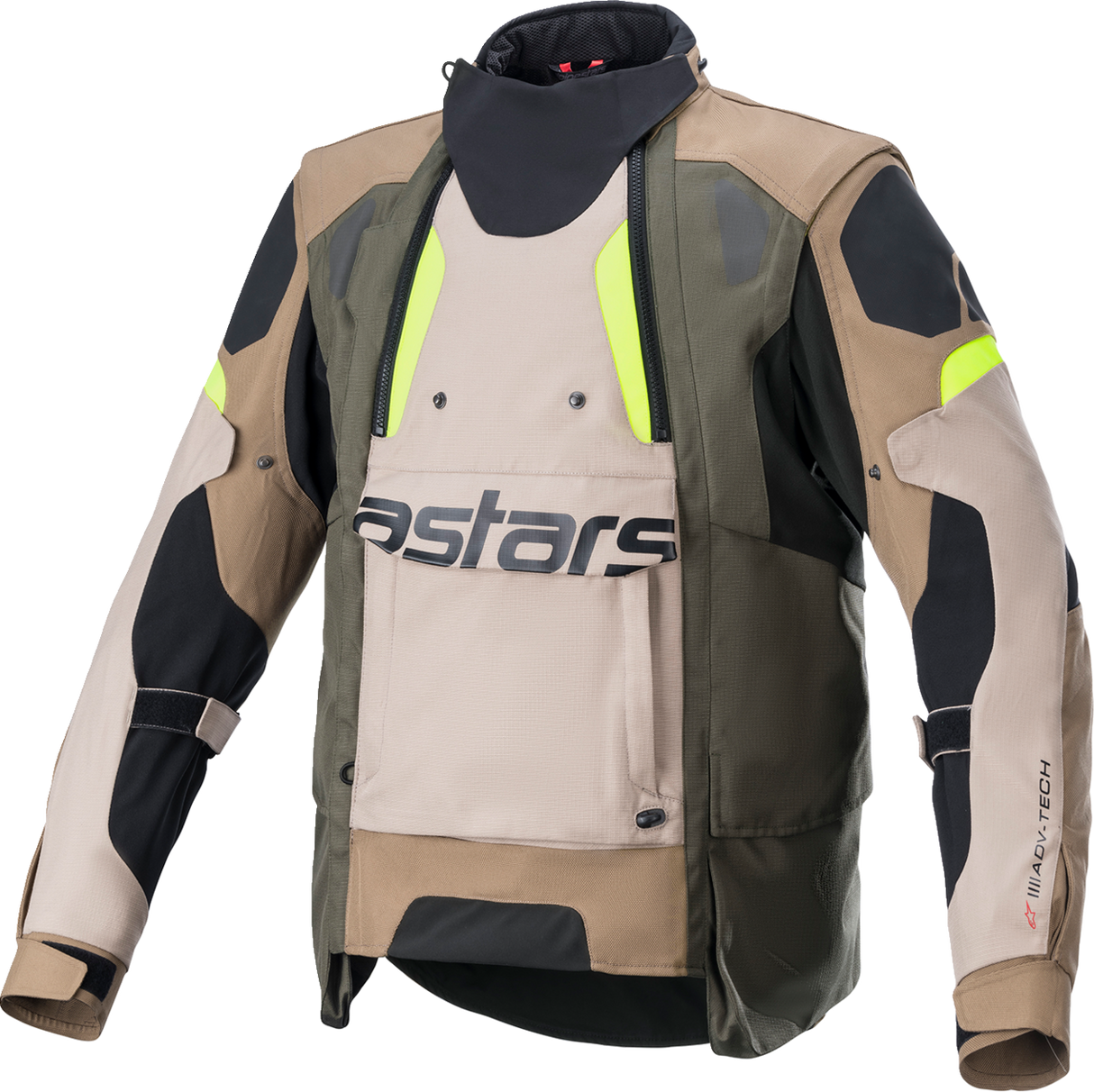 Chaqueta ALPINESTARS Halo Drystar - Negro/Arena/Amarillo - Grande 3204822-865-L