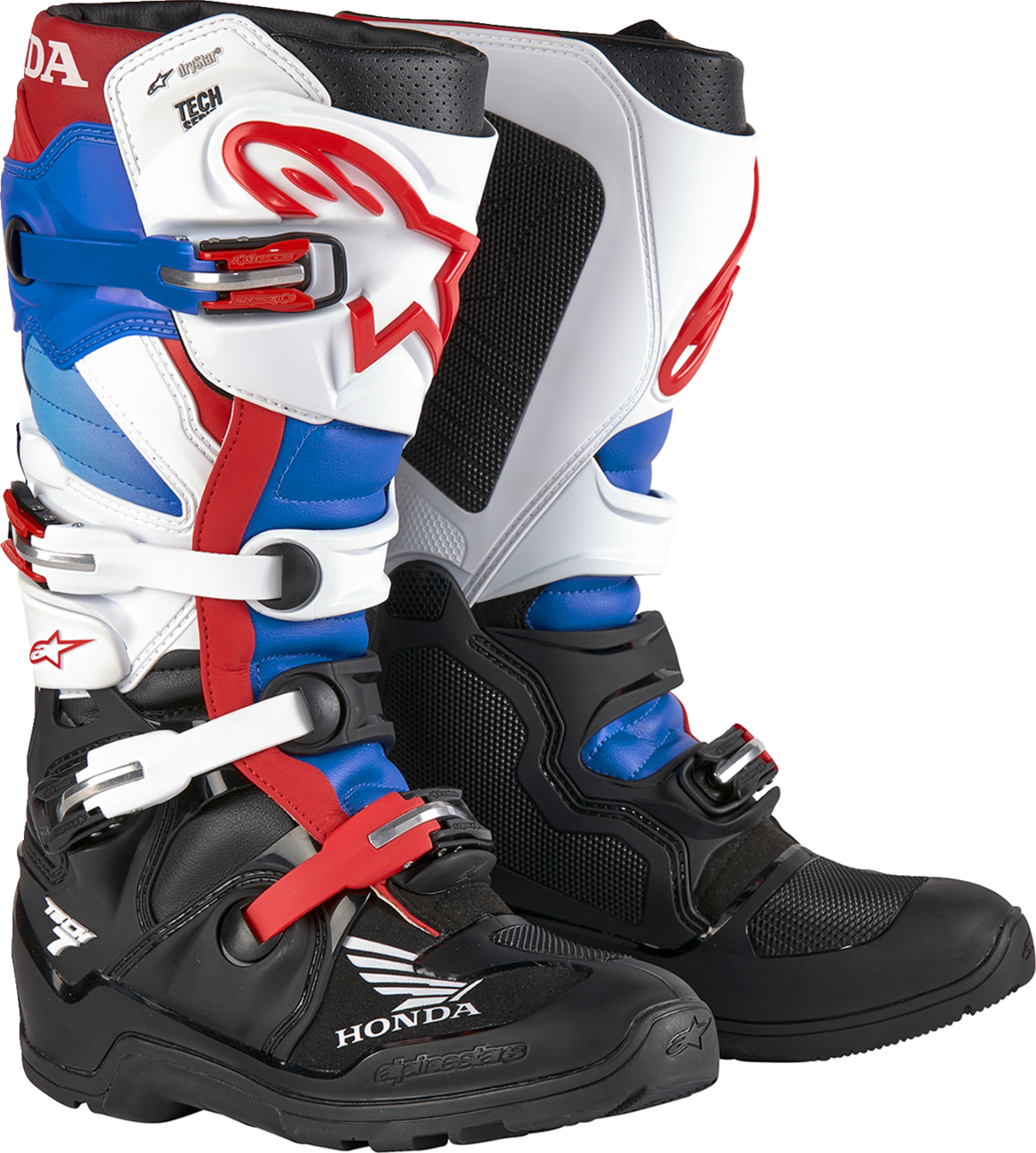 Botas ALPINESTARS Tech 7 Enduro Drystar - Negro/Blanco/Azul/Rojo - US 10 2012723-1272-10