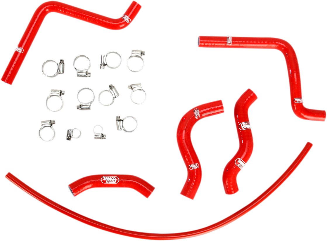 MOOSE RACING Race Fit Kit de mangueras de radiador - Rojo - Honda MBU-HON-29-RD