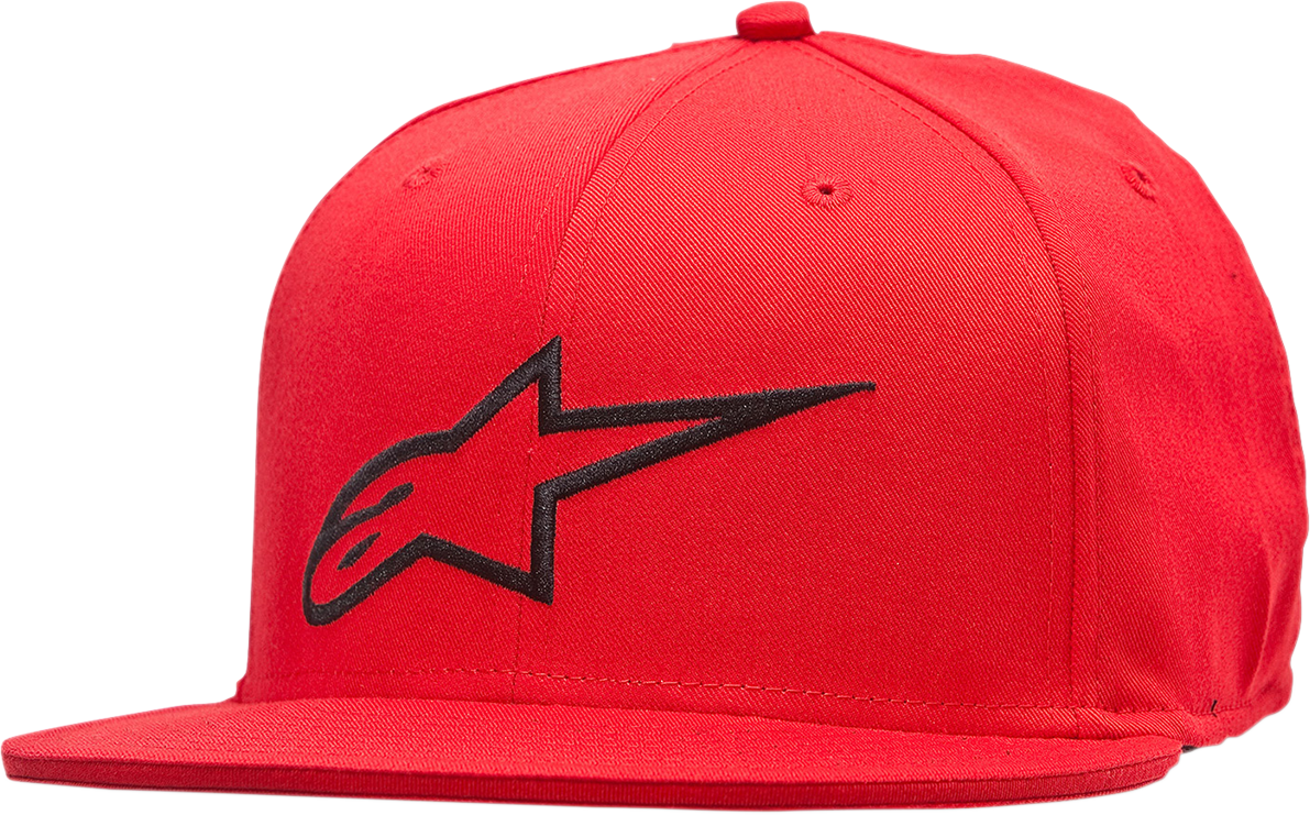 Gorro ALPINESTARS Ageless Flat Bill - Rojo/Negro - Pequeño/Mediano 1035810153010SM