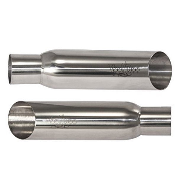 VooDoo Dual Polished Stainless Steel GSX1300R Hayabusa/01-07