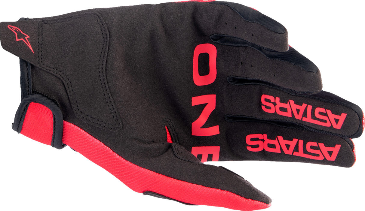Guantes de radar para jóvenes ALPINESTARS - Rojo/Blanco - Pequeños 3541823-3120-S