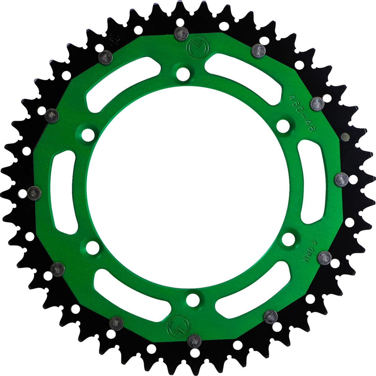 MOOSE RACING Dual Sprocket - Green - 48 Tooth 1210-460-48-15X