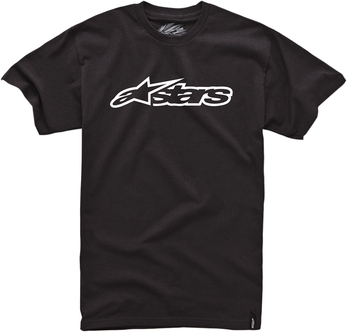 Camiseta clásica ALPINESTARS Blaze - Negro/Blanco - Mediana 1032720321020M