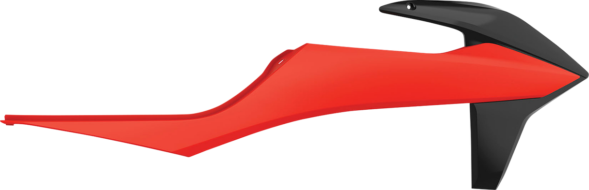 Tapa de radiador POLISPORT - Naranja fluorescente/Negro - KTM 8422100007