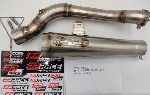 RP RACE YZ450F Exhaust full system inframe OPEN MEG 2 RP-E-103-M