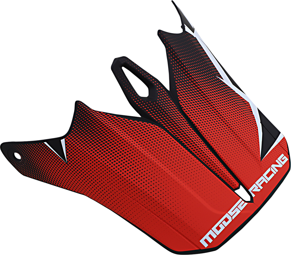 MOOSE RACING F.I. Agroid Visor Kit - Red/Black 0132-1412