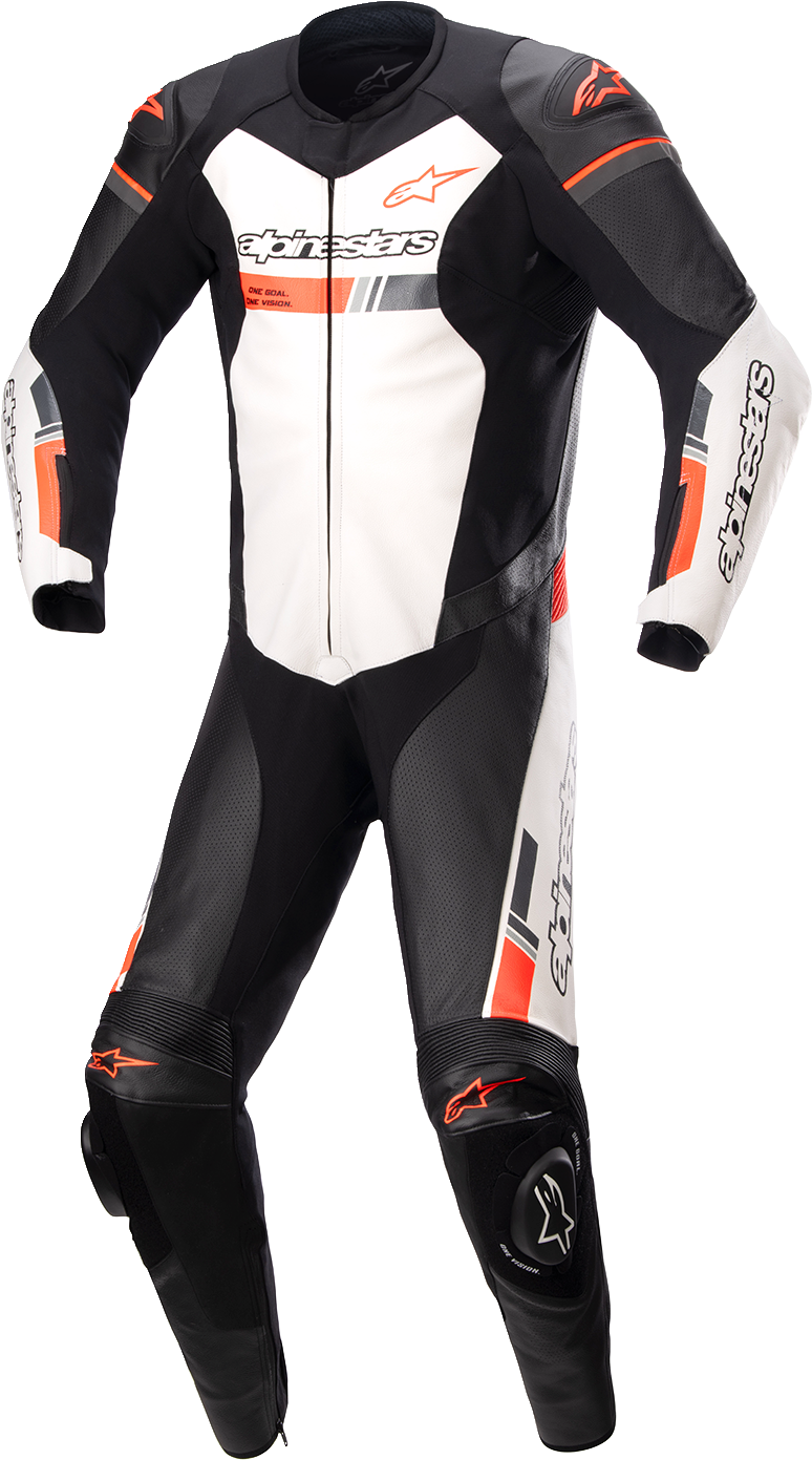 Traje de 1 pieza ALPINESTARS GP Force Chaser - Negro/Blanco/Rojo - US 50 / EU 60 3150321-1231-60