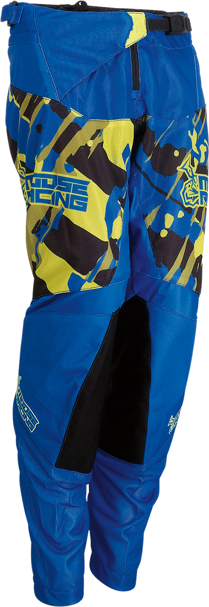 MOOSE RACING Pantalones Agroid para jóvenes - Azul/Alta visibilidad - 28 2903-2170