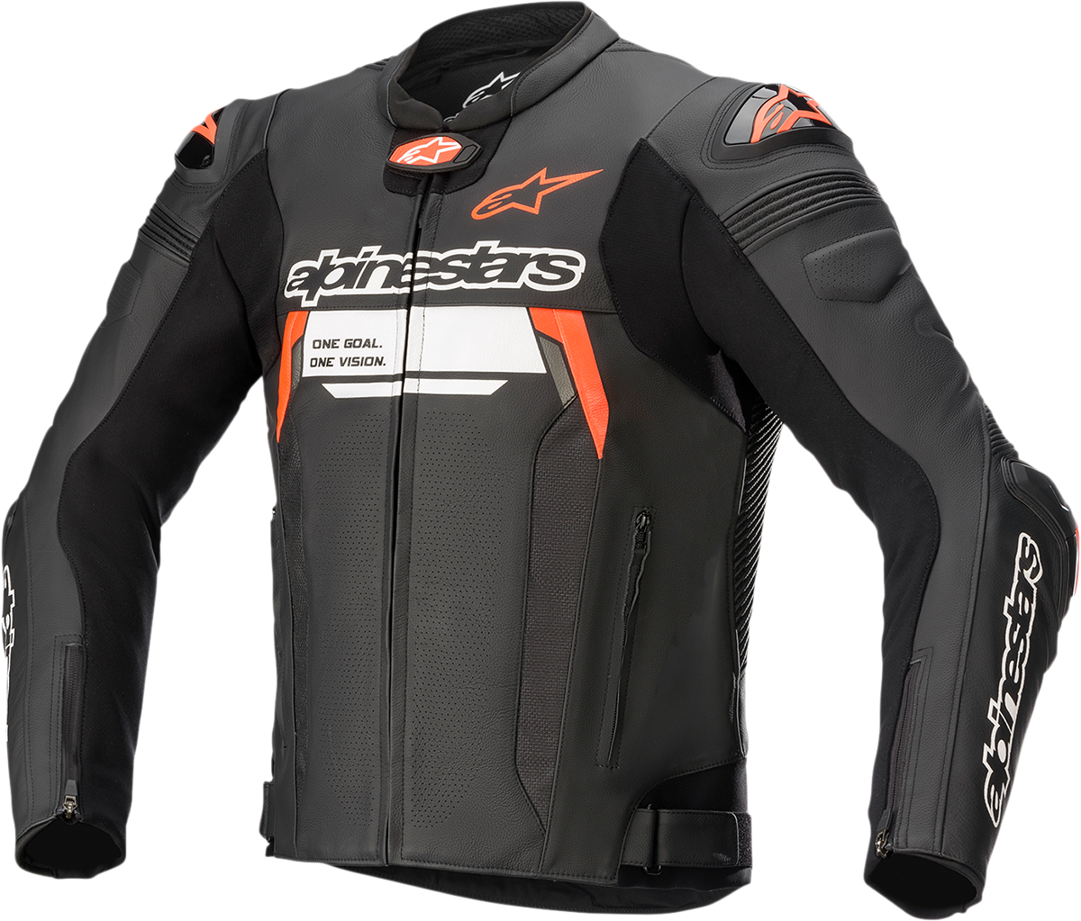 Chaqueta de cuero ALPINESTARS Missile Ignition v2 - Negro/Rojo/Blanco - US 38 / EU 48 3100222-1030-48