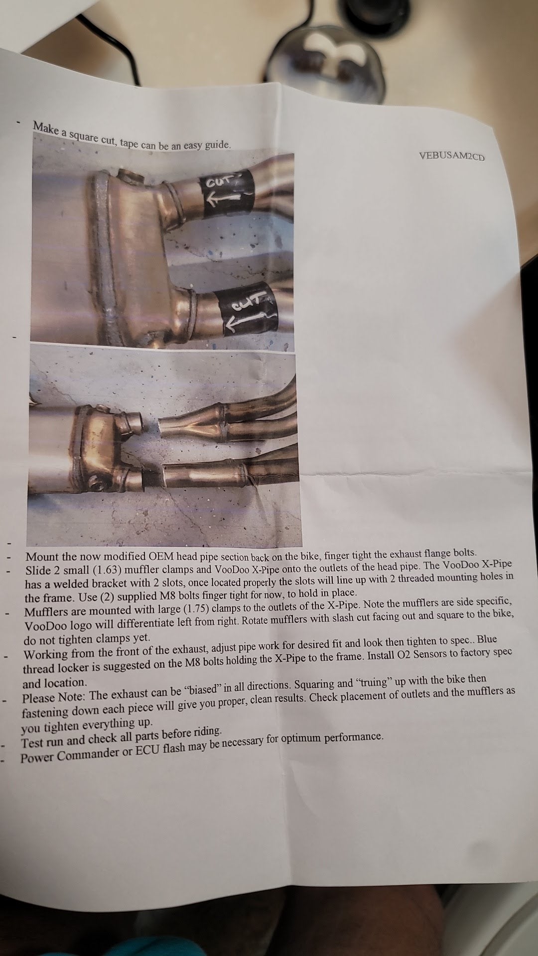 Voodoo Shorty Exhaust ,Black Exhaust dual slip on Hayabusa 22-23 G3 VEBUSAM2CDB