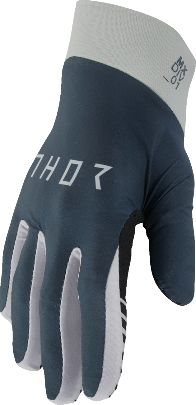 Guantes THOR Agile - Sólidos - Medianoche/Gris - Grandes 3330-7678