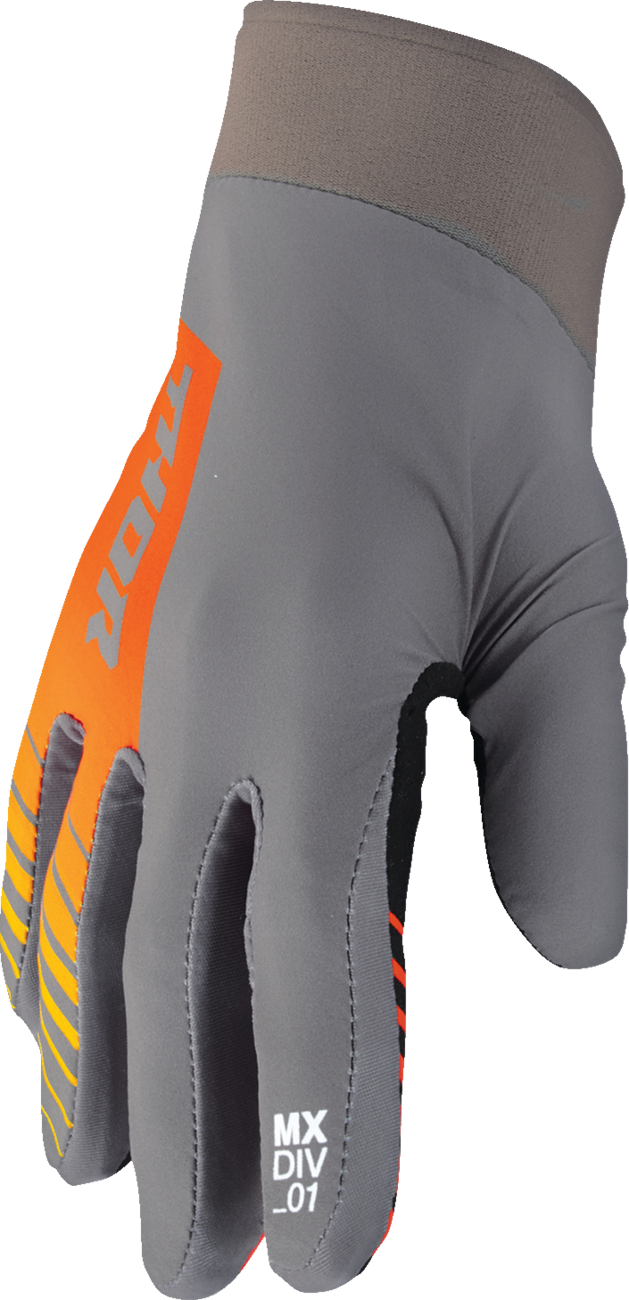 Guantes THOR Agile - Analógicos - Carbón/Naranja - Grandes 3330-7666