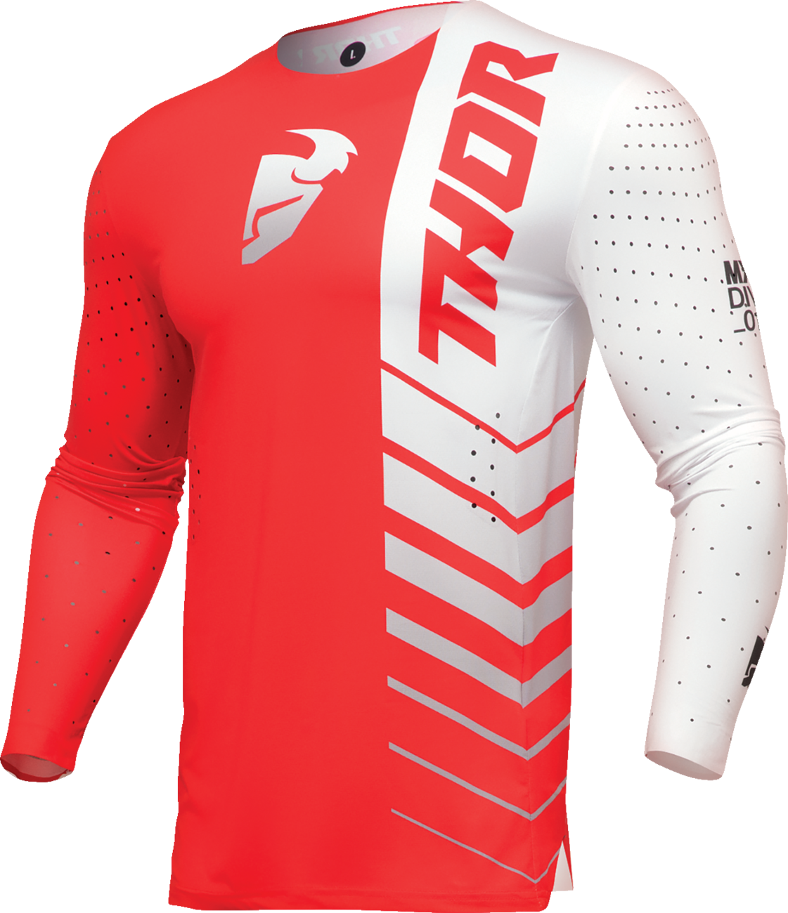 Camiseta analógica THOR Prime - Rojo/Blanco - Mediana 2910-7696